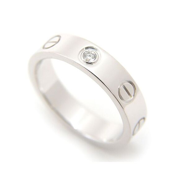 Pre Loved Louis Vuitton Cartier Love Diamond Ring in 18K White Gold - Picture 1 of 8